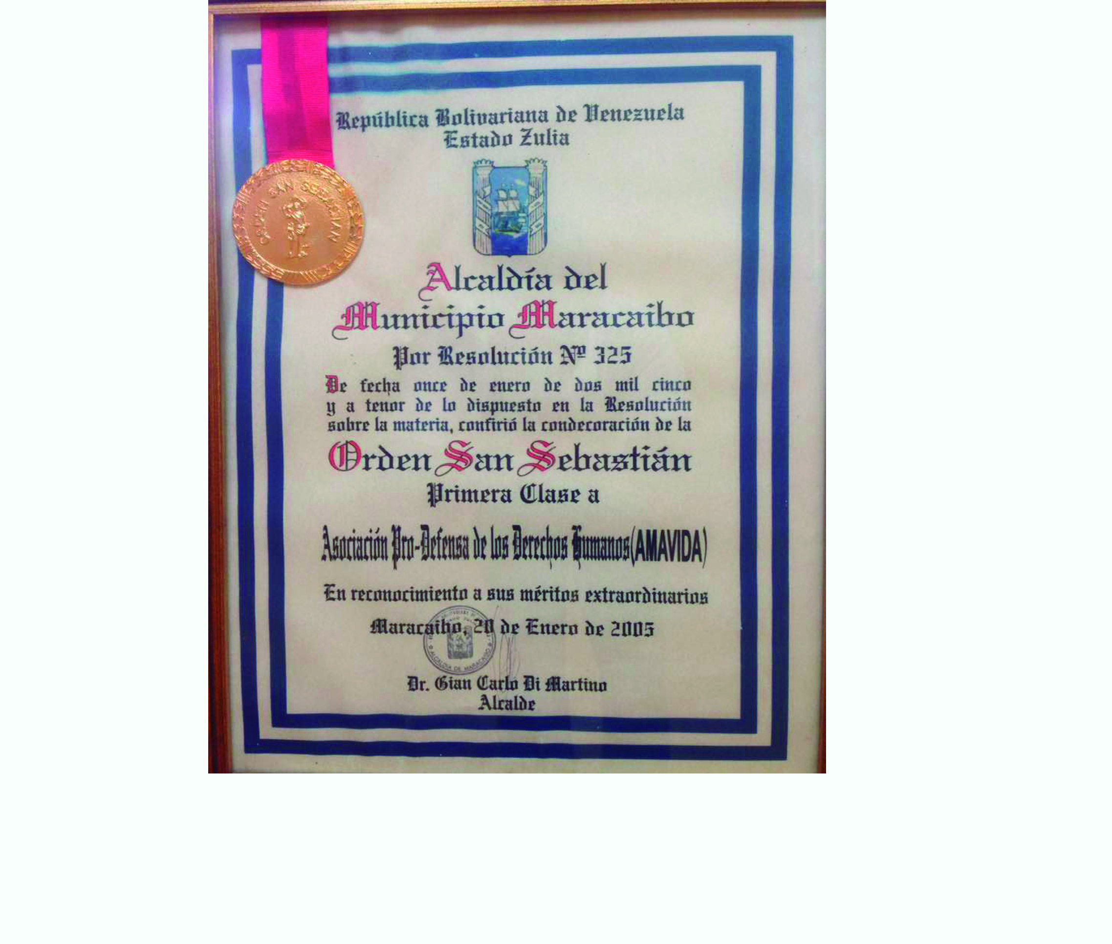 Orden San Sebastián 2005 en su primera clase